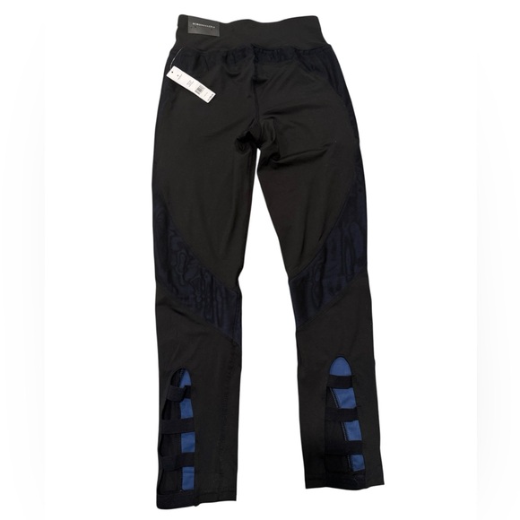 NWT BCBGMaxAzria Leggings Athletic Pants Allegra Yoga Black Blue MED - Picture 5 of 16